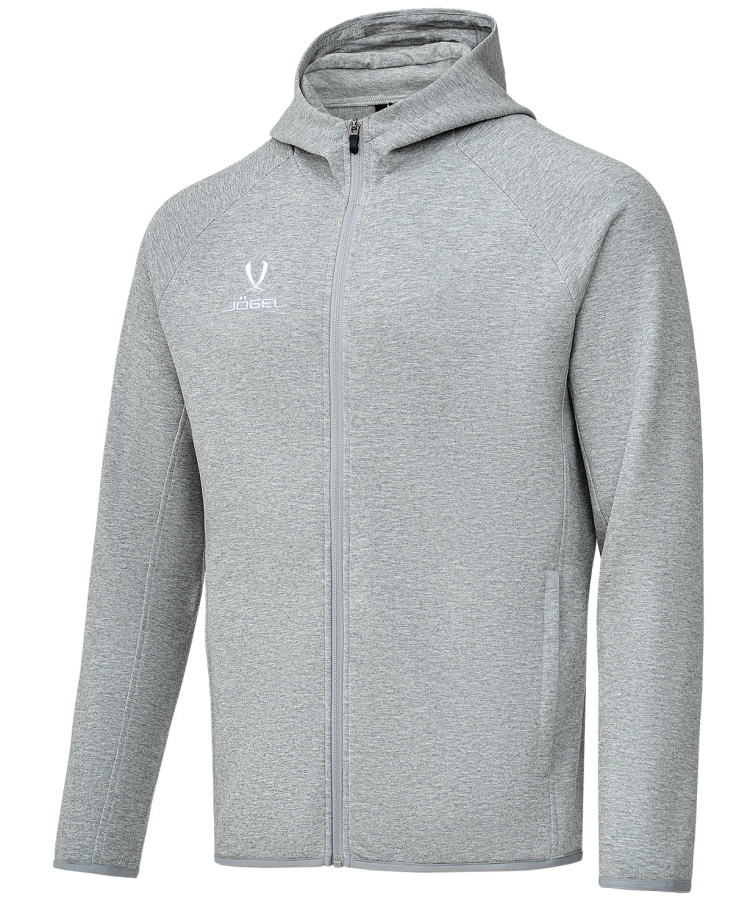 downloaded from prime-sport.ru Худи на молнии JOGEL ESSENTIAL Athlete Hooded FZ Jacket, серый