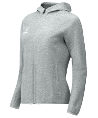 Худи на молнии женское JOGEL ESSENTIAL Athlete Hooded FZ Jacket W, серый