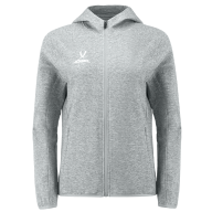 Худи на молнии женское JOGEL ESSENTIAL Athlete Hooded FZ Jacket W, серый - downloaded from prime-sport.ru