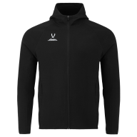 Худи на молнии JOGEL ESSENTIAL Athlete Hooded FZ Jacket, черный - downloaded from prime-sport.ru