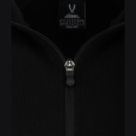 Худи на молнии JOGEL ESSENTIAL Athlete Hooded FZ Jacket, черный - downloaded from prime-sport.ru