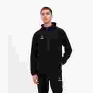 Худи на молнии JOGEL ESSENTIAL Athlete Hooded FZ Jacket, черный - downloaded from prime-sport.ru