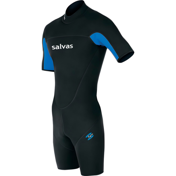Гидрокостюм для плавания SALVAS Shorty Nemo Adult MS003-48 чёрно-синий Гидрокостюм для плавания SALVAS Shorty Nemo Adult MS003-48 чёрно-синий