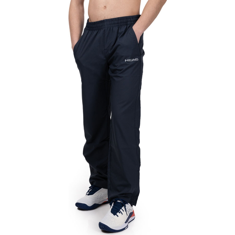 Брюки тренир. муж. HEAD Club Pants M 811329-NV-S, р.S, 100% полиэстер, темно-синий Брюки тренир. муж. HEAD Club Pants M 811329-NV-S, р.S, 100% полиэстер, темно-синий