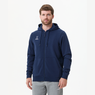 Худи на молнии JOGEL ESSENTIAL Cotton Zip Hoodie, темно-синий - downloaded from prime-sport.ru