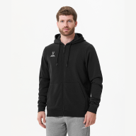 Худи на молнии JOGEL ESSENTIAL Cotton Zip Hoodie, черный - downloaded from prime-sport.ru